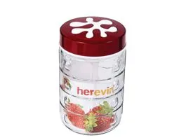 IRIS üveg fűszertartó négyzetes mintával 1.350ml, piros, lila vagy zöld színű 135902-000