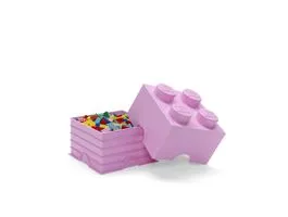 LEGO STORAGE BRICK 4 tárolódoboz 5,6 literes, rózsaszín 40031738