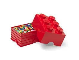 LEGO Storage Brick 6 tárolódoboz 16,9 literes, piros 40000800