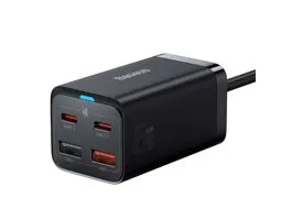 Baseus CCGP040101 GaN3 Pro 65W 2xUSB/2xType-C fekete gyorstöltő