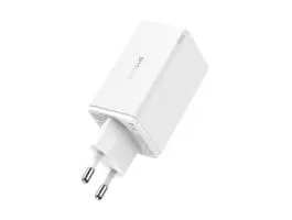 Baseus P10162705212-00 GaN6 Pro 100W EU fehér gyorstöltő adapter 1m USB Type-C - Type-C kábellel