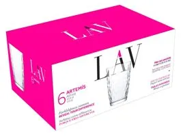 LAV Artemis Long Drink 415ml koktélos pohár szett 6 darabos LV-ART256F