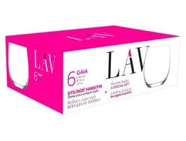 LAV Gaia Long Drink 415ml koktélos pohár szett 6 darabos LV-GAI342F