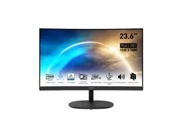 MSI Monitor Business PRO MP2412C 23,6&quot; Ívelt FHD, 1920x1080, VA, 100Hz, 3000:1 CR, 250cd/m2, 1ms, HDMI, DP, Black