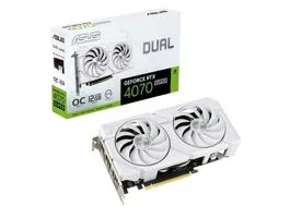 VGA ASUS NVIDIA RTX 4070 SUPER 12GB GDDR6X - DUAL-RTX4070S-O12G-EVO-WHITE