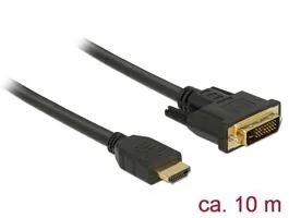 Delock HDMI - DVI 24+1 kétirányú kábel 10 m (85657)