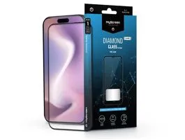 Apple iPhone 16 Pro edzett üveg képernyővédő fólia - MyScreen Protector Diamond Glass Lite Edge2.5D Full Glue - fekete