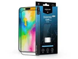 Apple iPhone 16 Pro Max edzett üveg képernyővédő fólia - MyScreen Protector   Diamond Glass Lite Edge2.5D Full Glue - fe