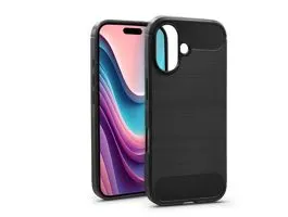 Apple iPhone 16 szilikon hátlap - Carbon - fekete