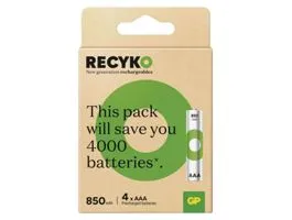 GP ReCyko NiMH Akkumulátor HR03 (AAA) 850mAh 4db