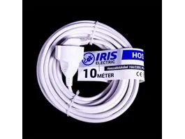 IRIS Electric IEEC-10M-16A/230V Hosszabbító 10 méteres 16A/230V, IP20, fehér