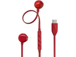 JBL T 305 C RED vezetékes USB C mikrofonos piros fülhallgató