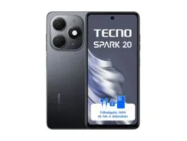 Tecno Spark 20 6,56&quot; LTE 8/256GB DualSIM Gravity Black okostelefon