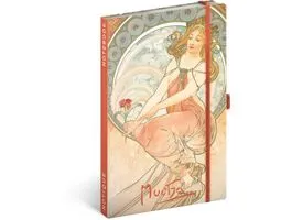 Realsystem Alphonse Mucha 5416 keményfedeles vonalas notesz