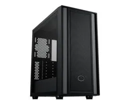 COOLER MASTER Ház ATX MasterBox 600 LITE, Tápegység nélkül, Üvegfalú, fekete