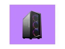 COOLER MASTER Ház Midi ATX CMP 510, 3x ARGB Ventilátor, Tápegység nélkül, Üvegfalú, fekete