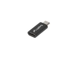 LANBERG USB-C(F) 2.0-USB MICRO(M) ADAPTER FEKETE (AD-UC-UM-01)