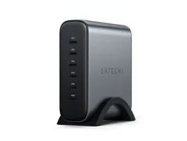 Satechi ST-C200GM-EU 200W 6xType-C GaN szürke hálózati töltő