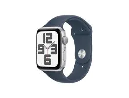 Apple Watch SE3 GPS (44mm) ezüst alumínium tok , kék sport szíj (M/L) okosóra