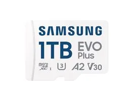 Samsung MicroSD kártya - 1TB MB-MC1T0SA/EU (EVO PLUS, microSDXC, UHS-I, R160, adapter, 1TB)