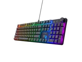 Trust Billentyűzet Gamer - GXT866 Torix (Mechanikus, Huano switch, RGB LED háttérvilágítás, USB, fekete, angol)