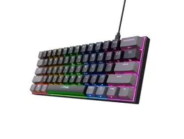 Trust Billentyűzet Gamer - GXT867 Acira (Kompakt, Mechanikus, Outemu Red switch, RGB LED, USB, fekete, angol)