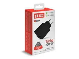 COLORWAY USB töltő adapter, (Type-C PD + USB QC3.0) (20W) V2 black