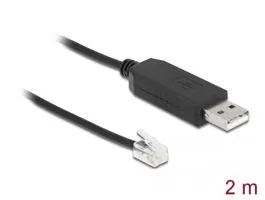 Delock adapterkábel USB Type-A és soros RS-232 RJ9/RJ10 közötti ESD védelemmel Celestron NexStar 2 m (66734)