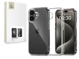 Tech-Protect FlexAir Hybrid szilikon tok - Apple iPhone 16 - átlátszó