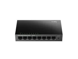 CUDY GS108 8 portos Gigabit, VLAN/Extend mód, fém ház, fekete asztali Switch