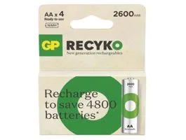 GP ReCyko NiMH Akkumulátor HR6 (AA) 2600mAh 4db