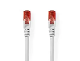 NEDIS CAT6 hálózati kábel RJ45 Dugasz RJ45 Dugasz U/UTP 20.0 m Kerek PVC Fehér Label (CCGL85200WT200)