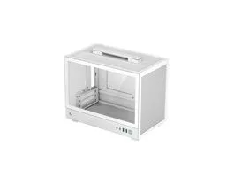 DeepCool Számítógépház - CH160 WH (fekete, Mini-ITX, 2xUSB3.0, Type-C, fehér)