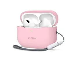 Tech-Protect szilikon tok AirPods Pro 1/2 fülhallgatóhoz - pink