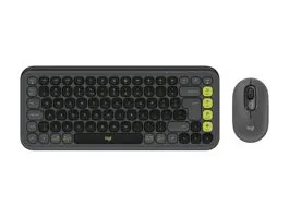 Logitech 920-013140 POP Icon Combo US vezeték nélküli grafitszürke/zöld billentyűzet és egér