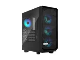 Fractal Design Meshify 2 Compact Lite RGB fekete (táp nélküli) ablakos ATX ház