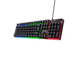 Trust Billentyűzet Gamer - GXT 835 Azor (LED háttérvilágítás, USB, fekete, magyar)