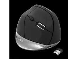 Advance Egér vezeték nélküli - VERTICAL PLUS MOUSE (2400 DPI, 6 gomb, ergonomikus, fekete)