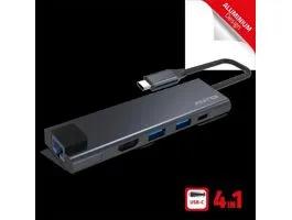 Advance USB Hub - XPAND SMART USB-C 5IN1 (USB-C to 2xUSB-A3.1+USB-C+HDMI+RJ45, fekete)