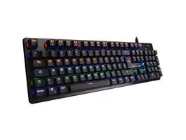 The G-Lab Gamer Billentyűzet - KEYZ-CARBON-V3/INT (RGB LED, Mechanikus, Blue switch, USB, fekete, angol)