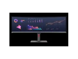 LENOVO Monitor ThinkVision P49w-30, ívelt, 49&quot; 5120x1440 IPS, 32:9, 2000:1, 350cd/m2, 4ms, USB, USB-C, HDMI, DP