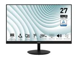 MSI 27&quot; Business PRO MP271A FHD IPS 100Hz DP/HDMI/VGA fekete monitor