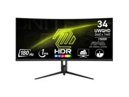 MSI 34&quot; Gaming 342CQR E2 UWQHD VA LED 180Hz HDMI/DP ívelt gamer monitor