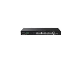 Tenda Switch PoE - TEG1128P-24-410W (24x1Gbps + 2x 1Gbps Uplink + 2x SFP,  24 af/at PoE+ port, 410W, rack-mount)