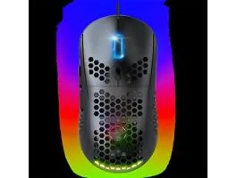 Spirit of Gamer Egér - S-PM4 RGB (Optikai, 12800DPI, 6 gomb, harisnyázott kábel, fekete)