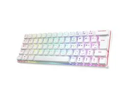 Spirit of Gamer Billentyűzet Mechanikus - XPERT K200 White  (TKL, SOG red, RGB LED,USB, anti-ghosting, fehér, magyar)