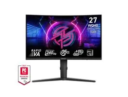 MSI Monitor GAMING MPG 275CQRXF Ívelt 27&quot; Rapid VA WQHD 2560x1440, 16:9, 240Hz, 0,5ms, 4000:1, 2x HDMI, DP, USB-C, Black