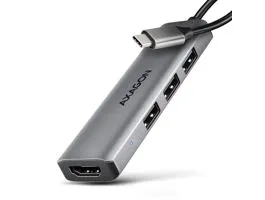 AXAGON HMC-H3A USB-C 5Gbps Starter 4in1 hub Silver