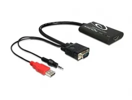 Delock 62408 VGA to HDMI Adapter with Audio