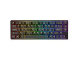 BILL AVAX GM01 PRO 65% RGB tri-mode mechanikus billentyűzet Gateron piros switch